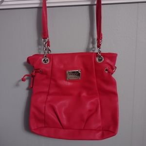Hot Pink Nicole Miller Shoulder Bag & Matching Tables Case